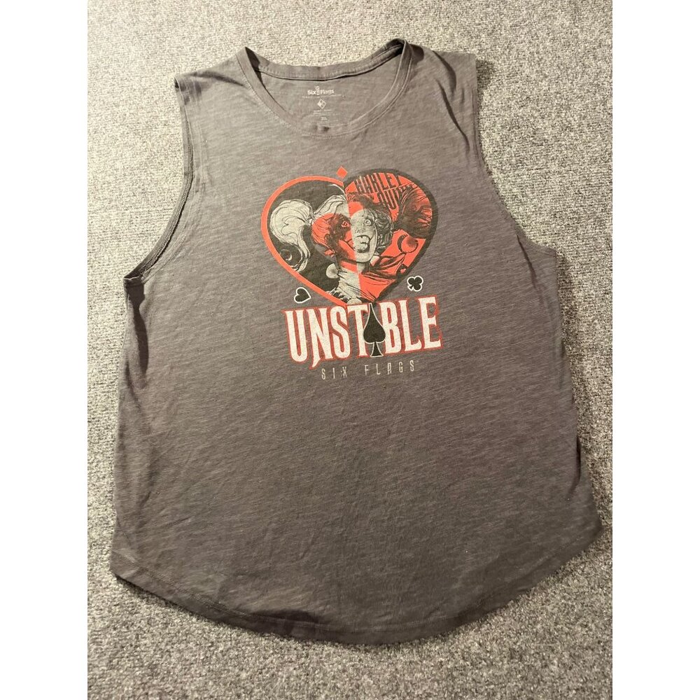 six flags harley quin tank top size 2XL